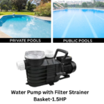 Water Pump with Filter Strainer Basket-1.5HP commercial or large home pool pump