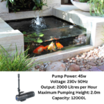 submersible Garden Pond Filter Water Fountain Pump in garden application